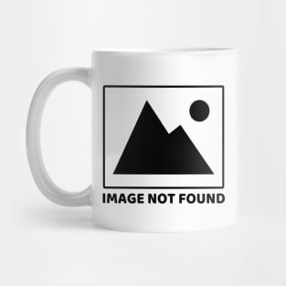 Image Not Found (Black) Mug